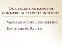 Commercial Property Management Services Include Value and Cost Engineering Review